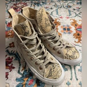 Converse Snake Print High-Top Sneakers